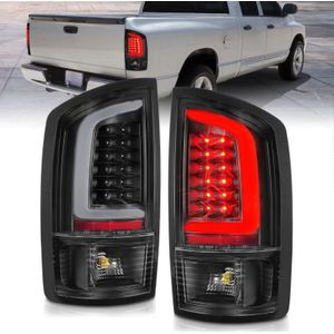 ANZO 2002-2006 Dodge  Ram 1500 LED Tail Lights w/ Light Bar Black Housing Clear Lens - 311368