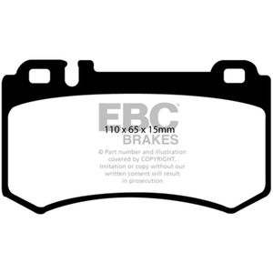 EBC 03-06 Mercedes-Benz CL55 AMG 5.4 Supercharged Yellowstuff Rear Brake Pads - DP41490R