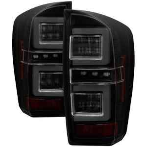 Spyder 16-17 Toyota Tacoma LED Tail Lights - Black Smoke (ALT-YD-TT16-LED-BSM) - 5085740