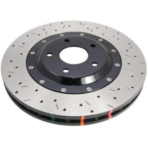 DBA 2020+ Chevrolet Corvette C8 Z51 Front 2-Piece Crossdrilled 5000 Series Rotor - 53928BLKXD