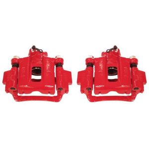 Power Stop 03-09 Toyota 4Runner Rear Red Calipers w/Brackets - Pair - S2726