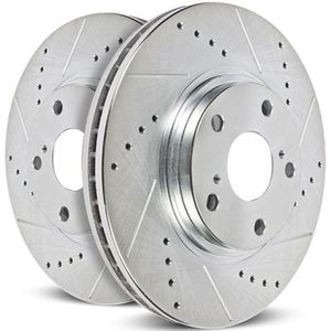 Power Stop Jeep Wrangler BBK Rear Drilled & Slotted Rotor - Pair - AR8385XPR