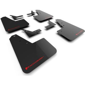 Rally Armor 21-25 Dodge Ram 1500 TRX Black UR Mud Flap - Red Logo - MF128-UR-BLK-RD