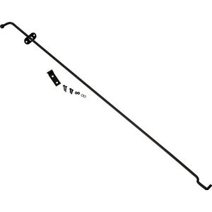 Kentrol 72-86 Jeep Wrangler CJ Hood Prop Rod - Powdercoat Black - 50523