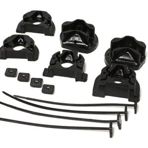 Energy Suspension 92-00 Honda Civic (Except 99-00 Si) / 93-97 Del Sol Black Motor Mount Inserts (Man - 16.1105G