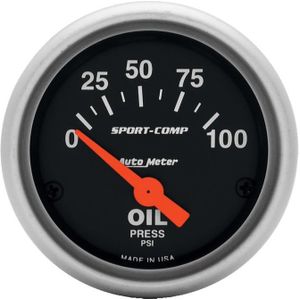 Autometer Sport-Comp 52mm 0-100 PSI Electronic Oil Pressure Gauge - 3327