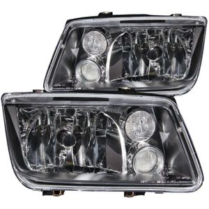 ANZO 1999-2005 Volkswagen Jetta Crystal Headlights Black w/o Bulbs - 121169