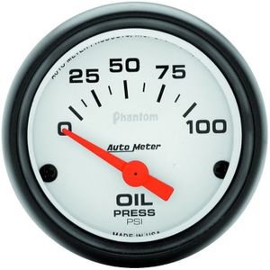 Autometer Phantom 52mm 0-100 PSI Electric Oil Pressure Gauge - 5727