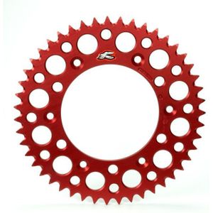 Renthal 03-07 Honda CR 85R/ 07-09/12-14 CRF 150R Rear Grooved Sprocket - Red 420-50P Teeth - 189U-420-50GRRD