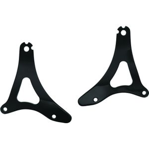 Kuryakyn Fixed Mounts Multi-Purpose Driver & Passenger Backrest 14-22 Touring Models Black - 7087