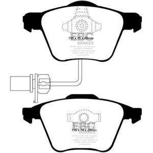 EBC 05-08 Audi A4 2.0 Turbo Yellowstuff Front Brake Pads - DP41495R