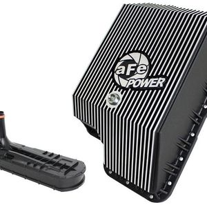 afe Transmission Pan (Black); Ford Diesel Trucks 03-10 V8-6.0/6.4L (td) - 46-70122-1
