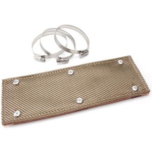 DEI Pipe Shield w/Stainless Steel Clamps - 6in x 12in - Titanium - 10450