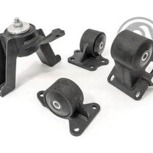 Innovative 00-05 Toyota MR2 Spyder 1ZZ Black Steel Mounts 75A Bushings - 60550-75A
