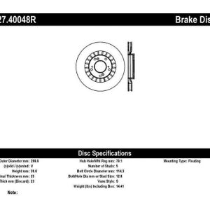 StopTech 00-09 S2000 Slotted & Drilled Right Front Rotor - 127.40048R
