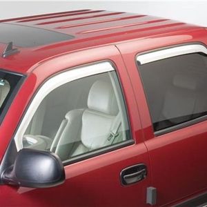 Putco 09-18 Ram 1500 - Crew Cab (Set of 4) Excl Rebel Model Element Chrome Window Visors - 480137