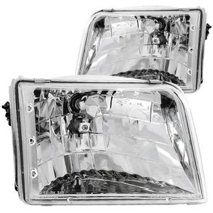 ANZO 1993-1997 Ford Ranger Crystal Headlights Chrome - 111036