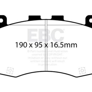EBC 2018+ Jeep Grand Cherokee Trackhawk Yellowstuff Front Brake Pads - DP42400R