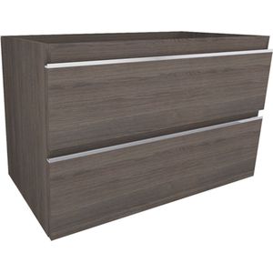 Xellanz Tigris Unterschrank mit 2 Schubladen - 80x46cm - Holzstruktur Grau