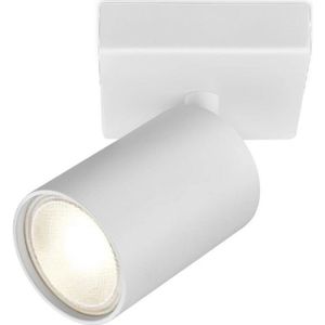 LED Deckenstrahler - Brinton Betin - GU10 Fassung - 1-flammig - Rund - Mattweiß - Schwenkbar - Aluminium - Philips - CorePro 827 36D - 3.5W - Warmweiß