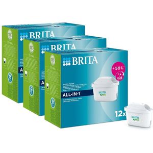 3x BRITA MAXTRA PRO ALL-IN-1 Waterfilter (12-pack)