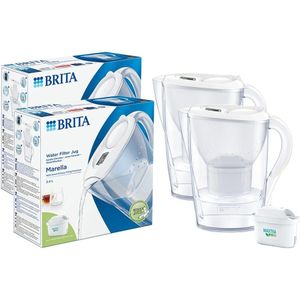 2x BRITA Marella Waterfilterkan + MAXTRA PRO Waterfilter 1051118