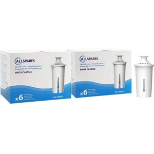 2x Waterfilter geschikt voor BRITA CLASSIC (6-pack)