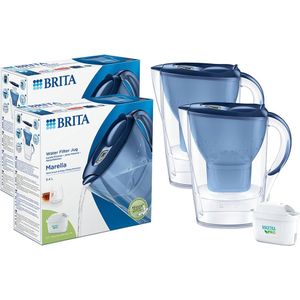 2x BRITA Marella Waterfilterkan Blauw + MAXTRA PRO Waterfilter 1051119