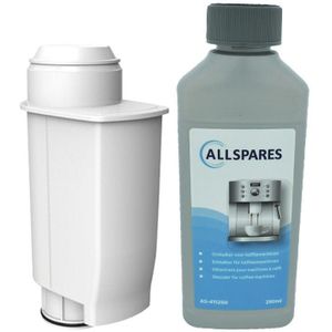 AllSpares Onderhoudsset Koffiemachine INTENZA+ Waterfilter CA6702 + Ontkalker (250ml)