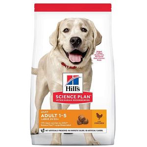 Hill's Science Plan Light Large Breed Adult Hondenvoer Kip 18 kg