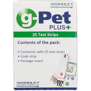 G-Pet Glucosemeter 25 stuks - Strips