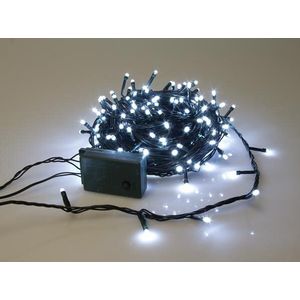 Sparkle Light LED - 20 m - 300 witte lampen - groene draad - modulator (SP-LED-20-300-24V-W)
