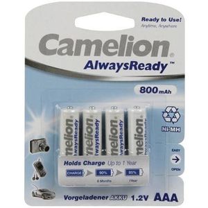 AAA mini penlite 800mAh oplaadbaar Always Ready Camelion