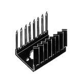Velleman - KOELELEMENT TO220 - 13.5°C/W - 5 Stuks - Afmetingen 48 x 26 x 14 mm
