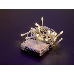 Mini tafellamp LED - 2 m - 20 warm witte lampen - transparant draad - modulator - batterijen niet meegeleverd (MTL-LED-2.0-UW-T)