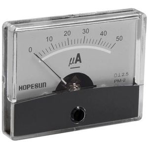 Analoge paneelmeter voor DC stroommetingen 50µa Cc / 60 X 47Mm (AIM60005)