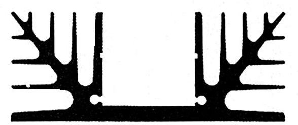 KOELELEMENT 1000mm GEEN BOORGAT 0.19°C/W (41/1000)
