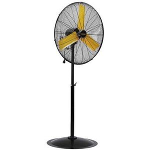 STAANDE VENTILATOR - Ø 76 cm - ZWART/GEEL - STAAL (ST-30P-E)