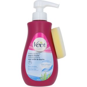 Veet Silk & Fresh Hair Removal Cream For Under The Shower - 400 ml (voor gevoelige huid)