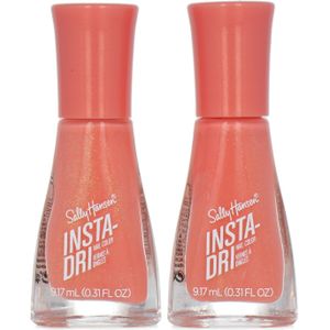 Sally Hansen Insta-Dri Nagellak - 343 Peach Buzz (set van 2)