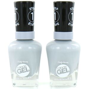 Sally Hansen Miracle Gel Nagellak - 260 Greyfitti (2 Stuks)