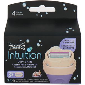 Wilkinson Sword Intuition Coconut Milk & Almond Oil - box of 3 (voor droge huid)