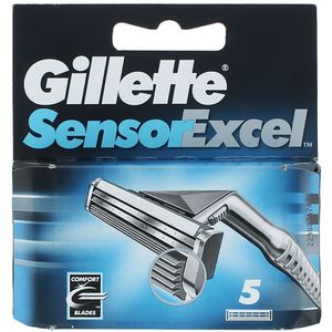 Gillette Sensor Excel Razor Blades - 5 pieces