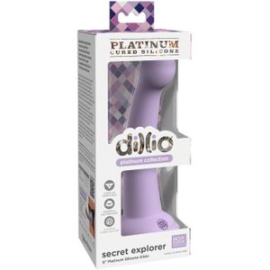 Dillio Secret Explorer - paars 17 cm dildo met zuignap