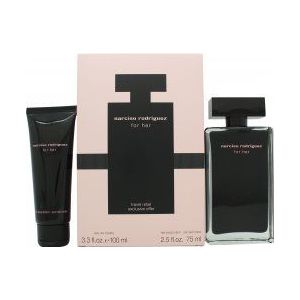 Narciso Rodriguez For Her Geschenkset 100ml EDT + 75ml Body Lotion