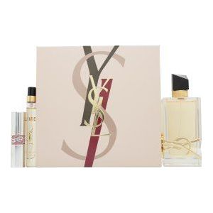 Yves Saint Laurent Libre Geschenkset 90ml EDP + 10ml EDP + 3.2g Loveshine Lipstick - 44 Nude Lavalière