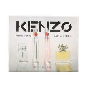 Kenzo Miniatures Geschenkset 5ml Jungle Elephant EDP + 4ml Flower EDP + 4ml Flower by Kenzo Poppy Bouquet EDP + 5ml L'Eau Kenzo Pour Femme EDT