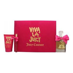 Juicy Couture Viva La Juicy Geschenkset 100ml EDP + 125ml Body Souffle + 10ml EDP