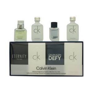 Calvin Klein Men's Mini Gift Set 2 x 10ml CK One EDT + 10ml Eternity EDT + 10ml Defy EDT