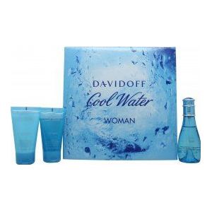 Davidoff Cool Water Geschenkset 50ml EDT + 50ml Body Lotion + 50ml Douchegel